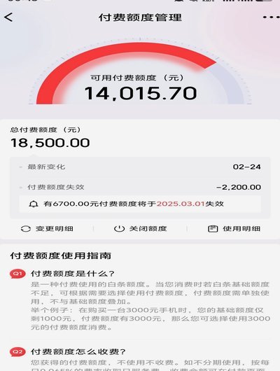 白条付费额度怎么套 取到微信
