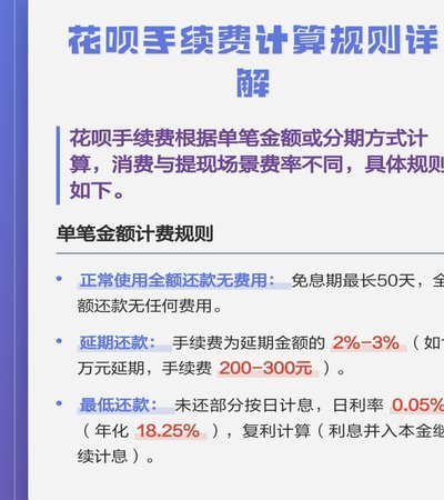 花呗套现手续费收取标准是什么？