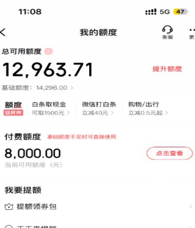 白条额度怎么使用